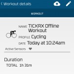 Wahoo Offline bike recording